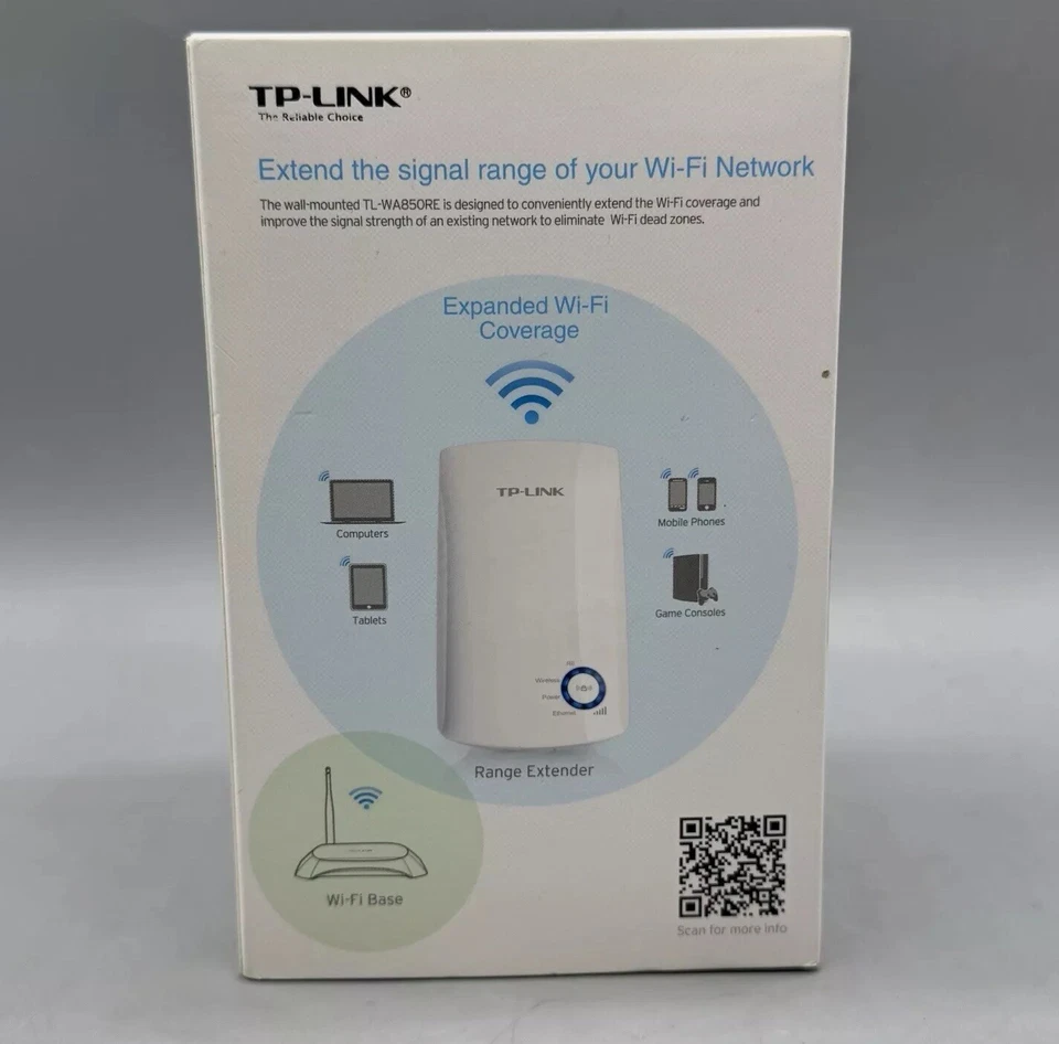 TP-Link TL-WA850RE N300 300Mbps Universal WiFi Range Extender, Repeater, Booster - Image 3 of 4