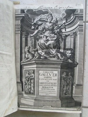 GALLUTIUS : ETHIQUE à NICOMAQUE d'ARISTOTE, 1632. Texte latin/grec. - Photo 1/4