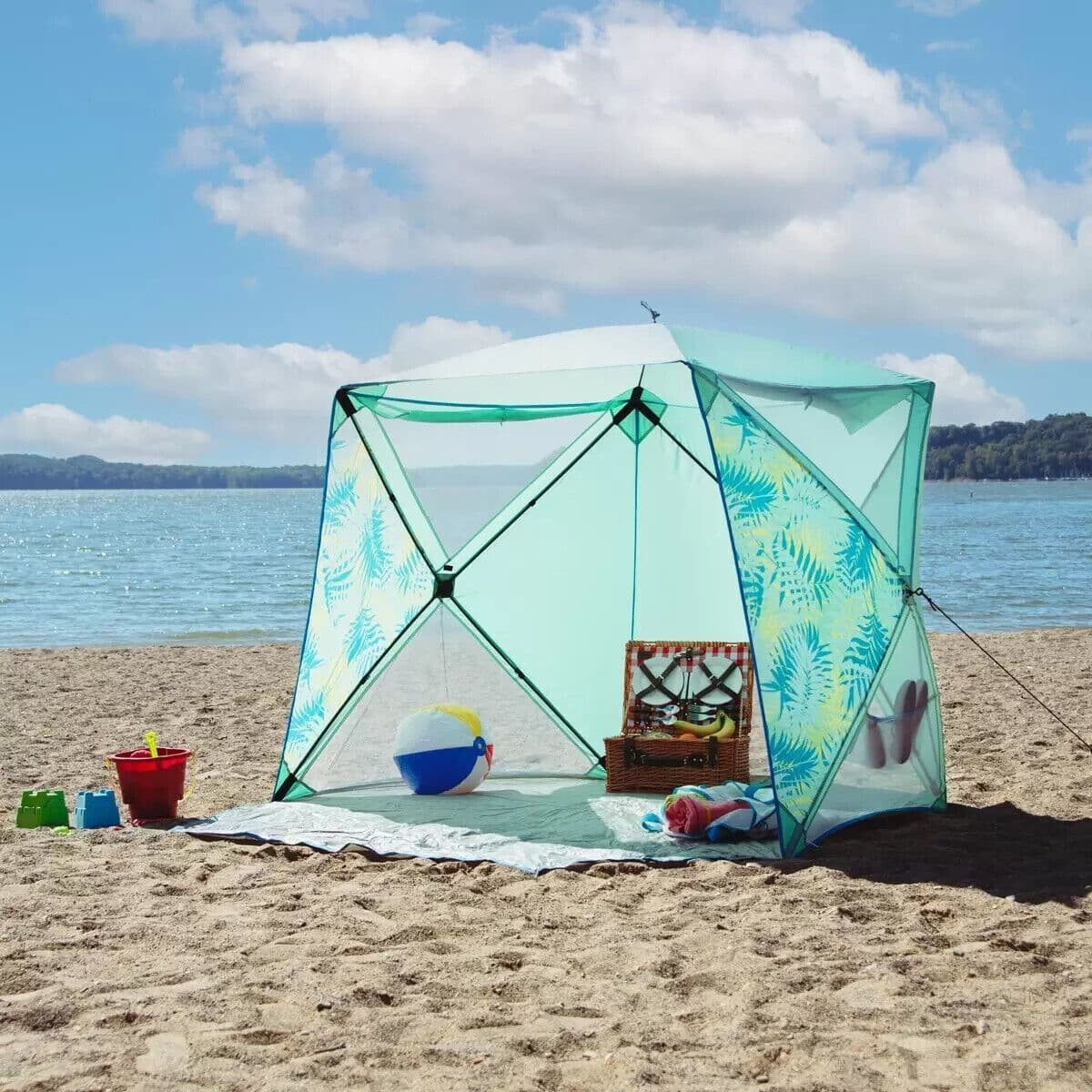 Old Bahama Bay Pop Up Shelter Tent 210 x 205 x 155cm Windows