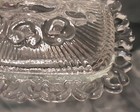 Vintage Indiana Glass Lace Edge Clear Footed Pedestal Candy Dish with Lid — photo 9