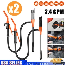 2Pack Portable Transfer Pump Battery Operated Electric Pump Gas Transfer 2.4 GPM