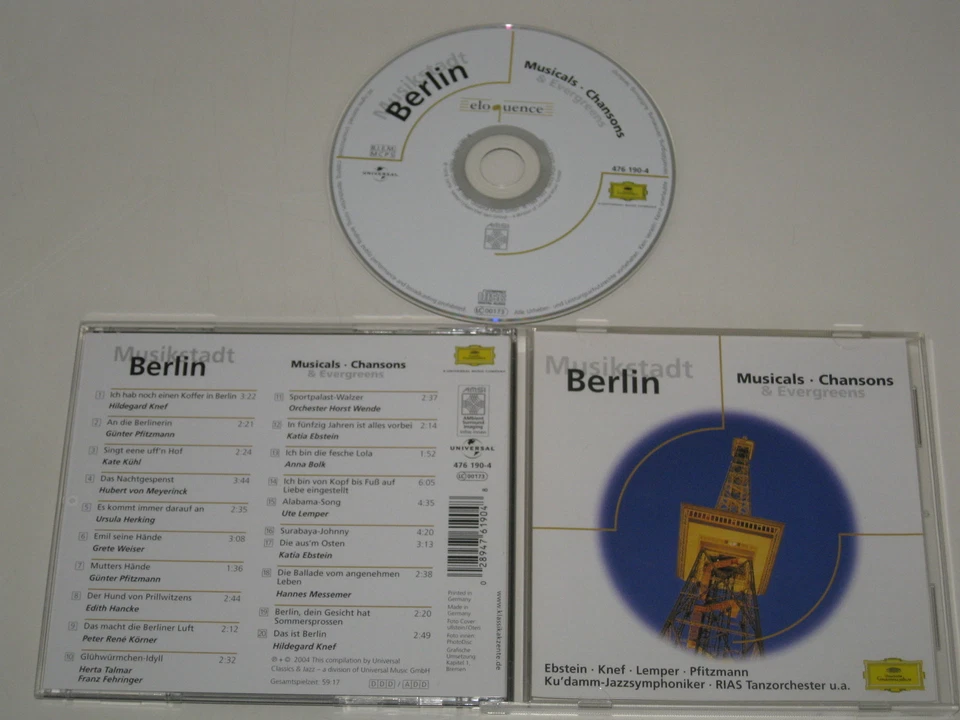 VARIOUS ARTISTS/MUSIKSTADT BERLIN-MUSICALS-CHANSONS&EVERGREENS(ELOQUENCE4761904)