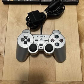 Sony PlayStation 2 PS2 Silver SCPH-77001 Console Bundle - Games & Guitars Tested