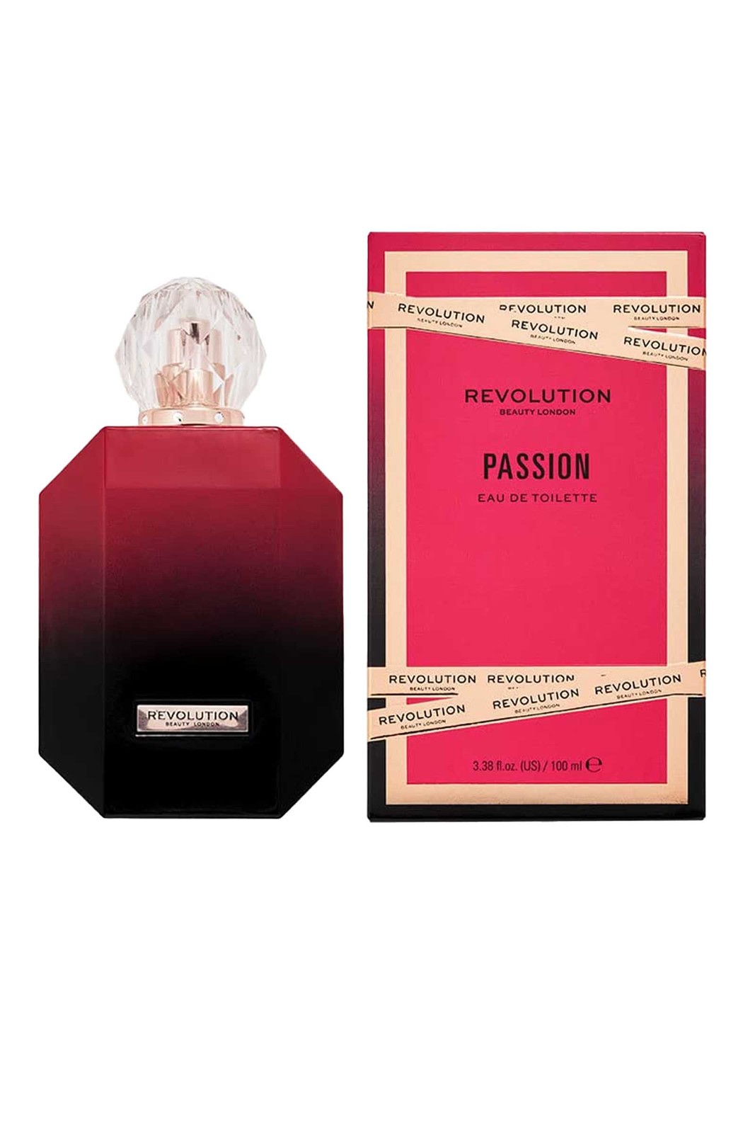Revolution Beauty Passion Eau de Toilette Spray 100ml Woody Womens Fragrance