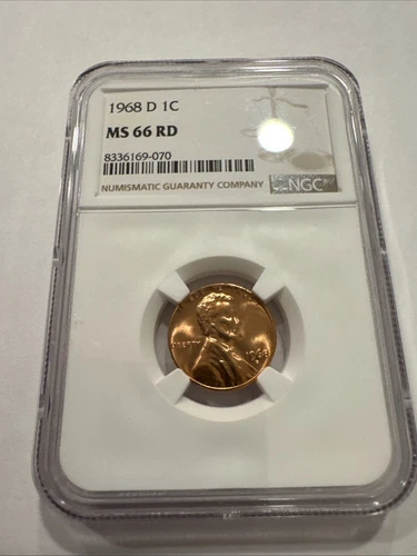 1968 D Lincoln Cent MS66 RD NGC #107 SEE DESCRIPTION
