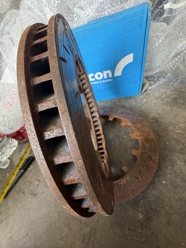 1.257 Pair Of  front brake rotors 12 3/16 BC NASCAR 1.740 (RS1)