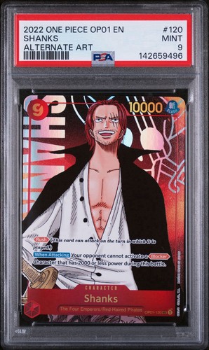 Shanks (Alternate Art) graded PSA 9 for sale on eBay