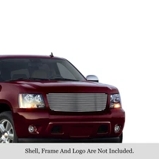 For Chevy Tahoe 07-14 APG 1-Pc Polished 8x6 mm Horizontal Billet Main Grille