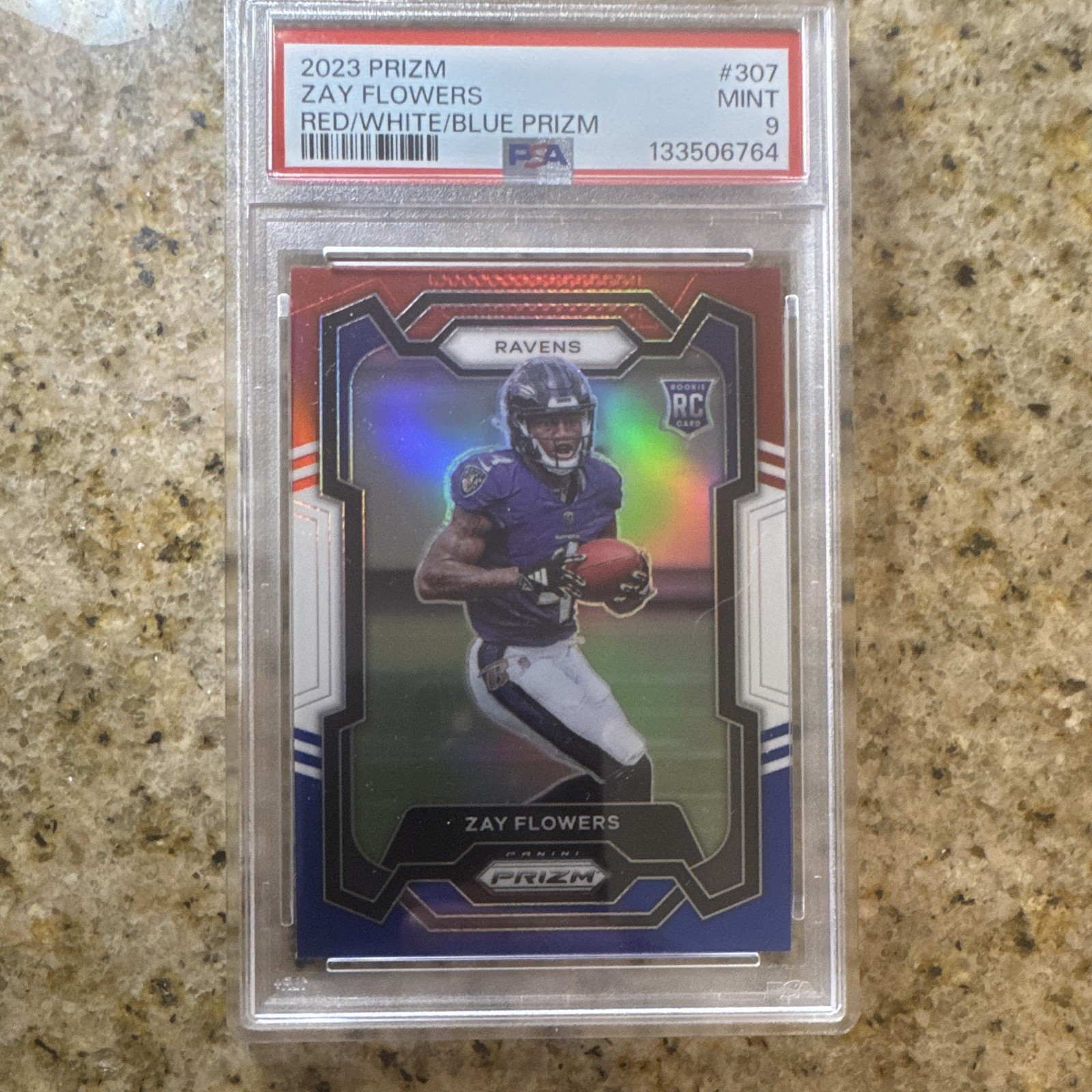 Zay Flowers Panini Prizm #307 Red/White/Blue