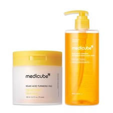 medicube Kojic Acid Body Wash Prep Duo: Turmeric Toner Pads and...