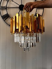 Modern Gold 3-Tier Crystal Chandelier for Bedroom Living Dining Room