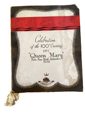 Cunard RMS Queen Mary - 100th Crossing Menu 7th Sept 1938