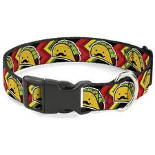 Plastic Clip Collar Taco Man WIDE-Small 13-17"