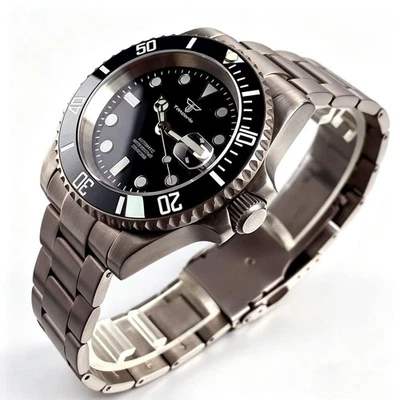 Pulsera 40mm Titanio Japón NH35A 200M Reloj de Buceo Hombre Lume Zafiro Cerámica - Imagen 1 de 4