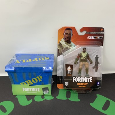 Fortnite Lot Drop Supply Crate 7 Piece Accessories Spitfire Recruit Posable