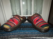 Born B8617 Santa Fe Clogs Womens 8/39 Southwestern Wool Aztec Mules