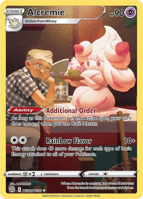 Alcremie - TG08/TG30 - Pokemon Brilliant Stars Sword & Shield Holo Rare Card NM