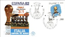 Postcard Italy Football World Champion 1982 Final Spain 82 Vintage