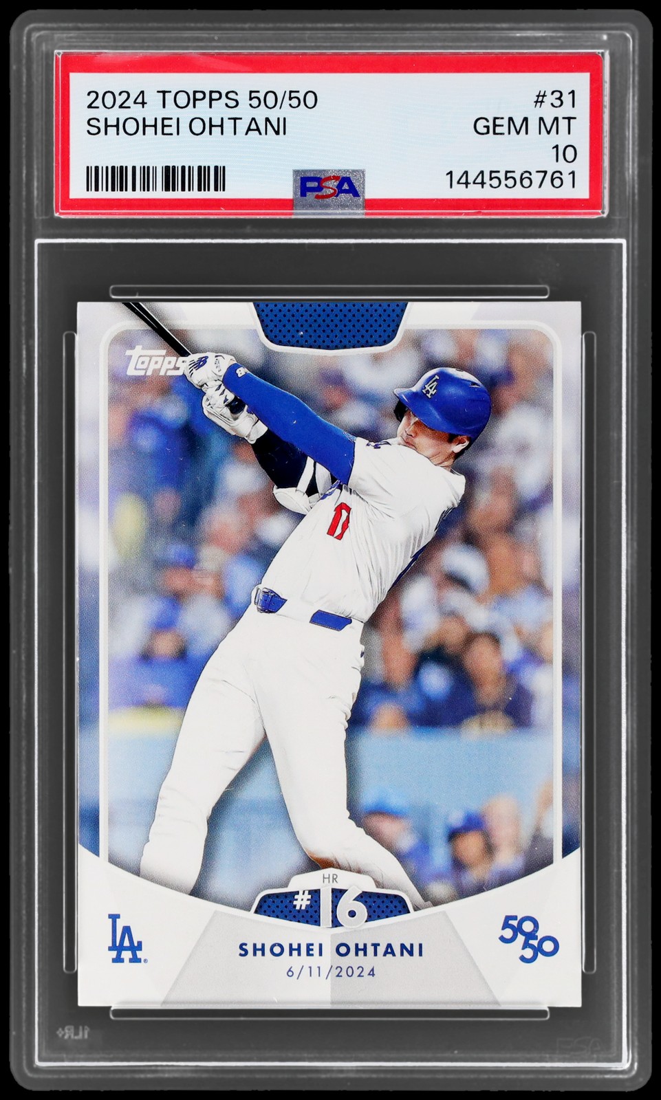 2024 Topps 50/50 Shohei Ohtani #31 PSA 10 Baseball Gem Mint