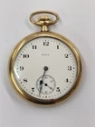 VTG Antique Elgin 7j 16s Model 7 Grade 291 Yellow Gold Filled Pocket Watch