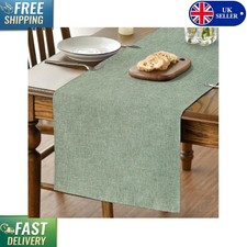 Elegant Sage Green Table Runner for Dining Tables - Seasonal Decor 40x140 cm