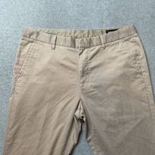 Bonobos Weekday Warrior Wednesday Pants Mens 34x32 Beige Straight Leg Stretch