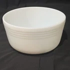 Vintage PYREX Mixing Bowl HAMILTON BEACH Mixer Large White Milk Glass