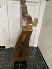 Wood Lever Diatonic Harp Natural Finish Brown with Green Soft Case Carry Bag — photo 2