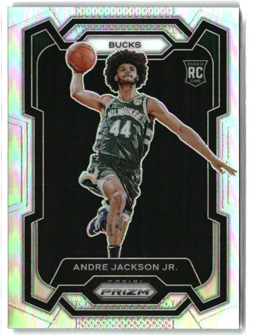 Andre Jackson Jr. 2023-24 Panini Prizm Prizms Silver #131