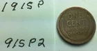 1915 P ; Wheat Penny ; good condition #915P2