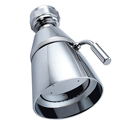 Angle Simple High Flow Shower Head, Brass Swivel Joint Adjustable Show
