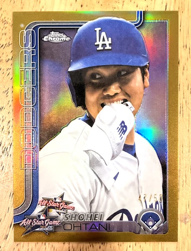 2025 Topps Chrome Update Shohei Ohtani Image Variation Gold Refractor /50! ASG