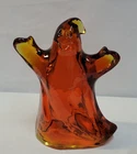 RARE Fenton Ghost  Glass Halloween Figurine Solid Amber Amberina
