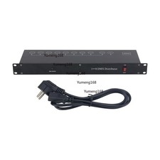 DMX512 8CH DMX Distributor DMX Amplifier DMX Splitter Standard Version f/ Stage