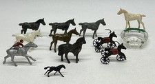 Lot Of 11 Horse Related Items Figurines