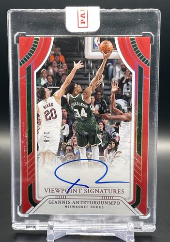 Giannis Antetokounmpo #8 2024 Panini National Treasures Viewpoint Signature card