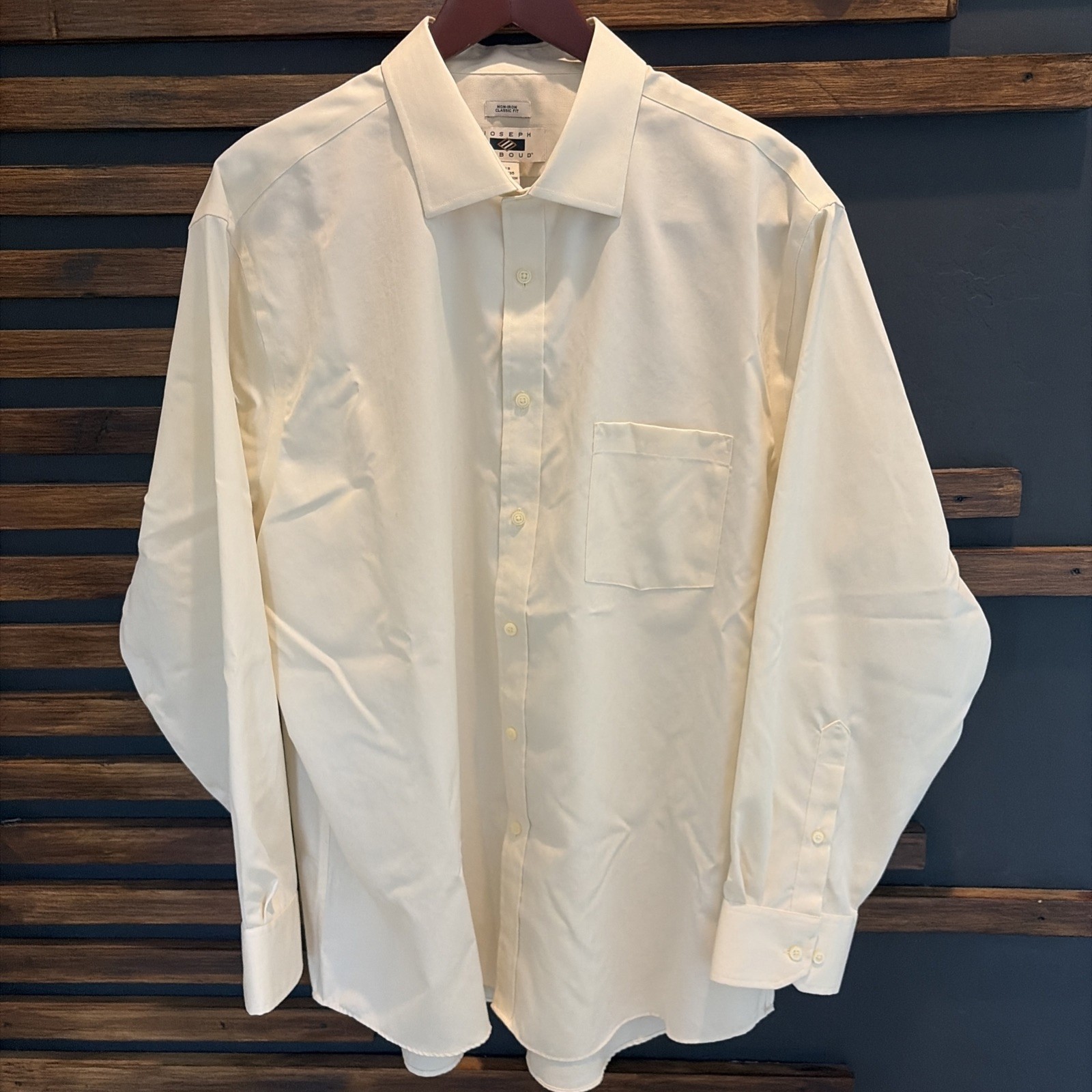 Joseph Abboud Men's Dress Shirt 18 34/35 Tall Class Fit Non-Iron Pre-Owned