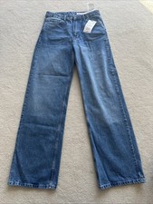 Zara Women's High Rise Straight Leg Jeans Size 38