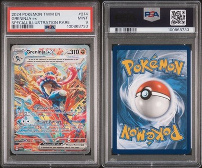 Pokemon Greninja ex 214/167 PSA 9 Twilight Masquerade Special