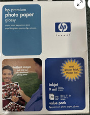HP Premium Photo Paper 9 mil Glossy 8-1/2 x 11 C6979A 50 Sheets Open Box