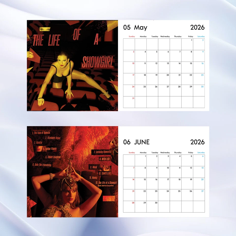 Taylor Swift 2026 Calendar, Pop Star Wall Calendar, Music Fan Gift Collectible - Image 4 of 4