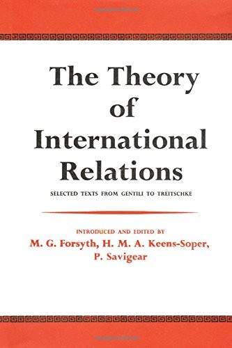 The Theory of International Relations: Selected. Forsyth<|