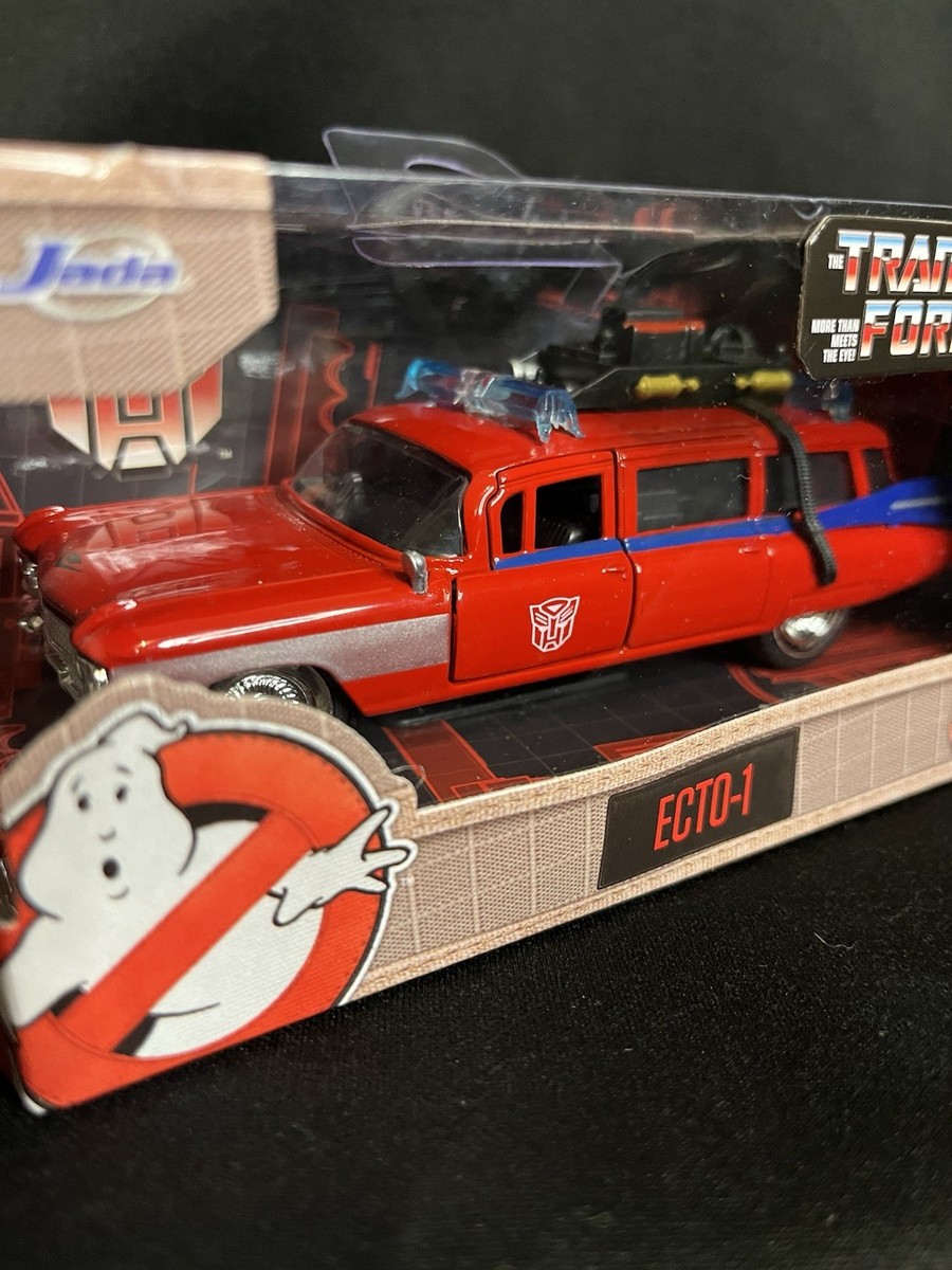 Jada Toys Ghostbusters Ecto-1 Red Transformers Mashup 1:32 Die