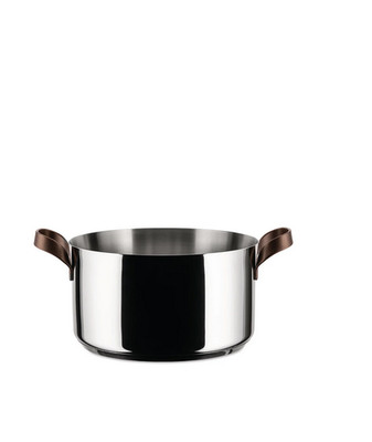 Alessi Edo saucepan with two steel handles 24cm