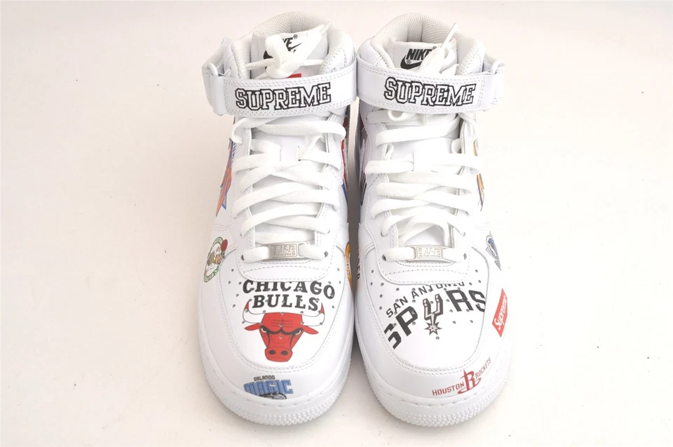 Auténticas Tenis Nike Air Force Cuero EE. UU. 8,5 26,5 cm Caja Blanca 4112N Foto 3 de 4