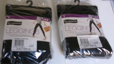 Two Pair No Nonsense blackout leggings Black Size Medium Pant size 8-10