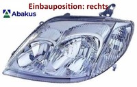 Abakus 212-11C9R-LD-E Hauptscheinwerfer Rechts Scheinwerfer FüR Toyota