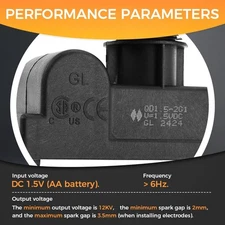 Grill Spark Push Button Igniter with 2 Outlets for Gas Grills and Fireplaces