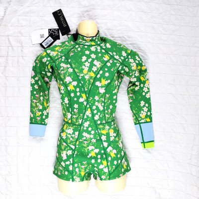 NEW Cynthia Rowley Womens Wetsuit Kaia Green 2mm Long Sleeve SIZE SMALL NWT $358