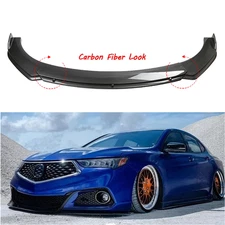 Car Front Bumper Lip Spoiler Splitter Kit Carbon Fiber Style For Acura ILX TLX I